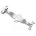 thumbnail image 3 of Stainless Steel Watchband Clasp Deployment Buckle for Watch Replaceable Watch Accessories, 18mm, Silver, 3 of 8