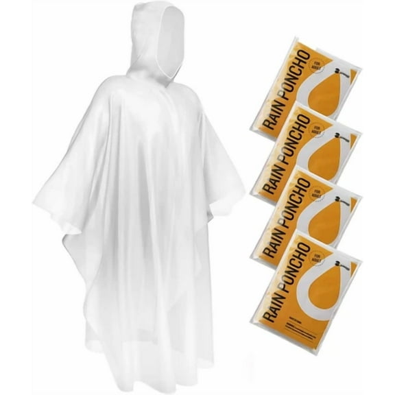 Disposable Rain Ponchos Emergency Clear Poncho