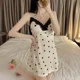 thumbnail image 2 of Pijamas sexys de algodón para mujer, ropa de dormir sin mangas con estampado de corazón, minivestido Popular de puro deseo, ropa de casa estética 2024, 2 of 4