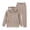 Khaki, variant on Boys Girls Swea?? Suit Set 2 Piece Soft Fleece Zip Up Hoodi?? Tracksui?? Jacket+ Athletic Jogger Sweatpants Set Kids Sweatsuits