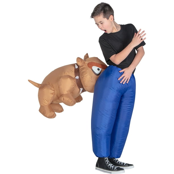 Inflatable Dog Bite Costume for Children, Standard, by Gemmy Industries
