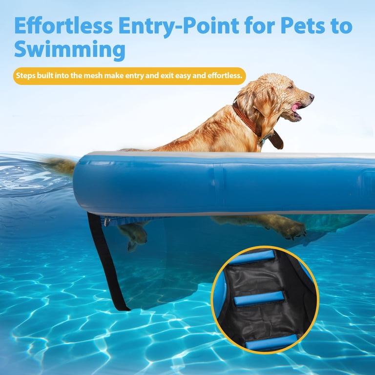 Coziwow Inflatable Dog Boat Ramp 60" L Dog Pool Ramp, Non-Slip