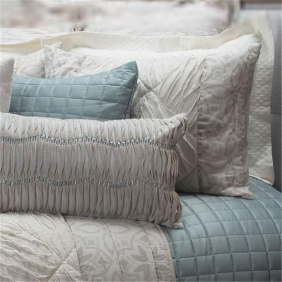 Rizzy Home DOHBQ4458TAGY9092 When I Fall In Love Quilt, Taupe - Queen
