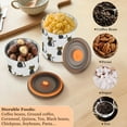 thumbnail image 6 of Doodle Cat Kitten Airtight Coffee Bean Canister 30oz Food Storage Containers with Lids For Gournd, Tea, Sugar, Flour, Rice, Cereal, Candy Cookie Jar, 6 of 8