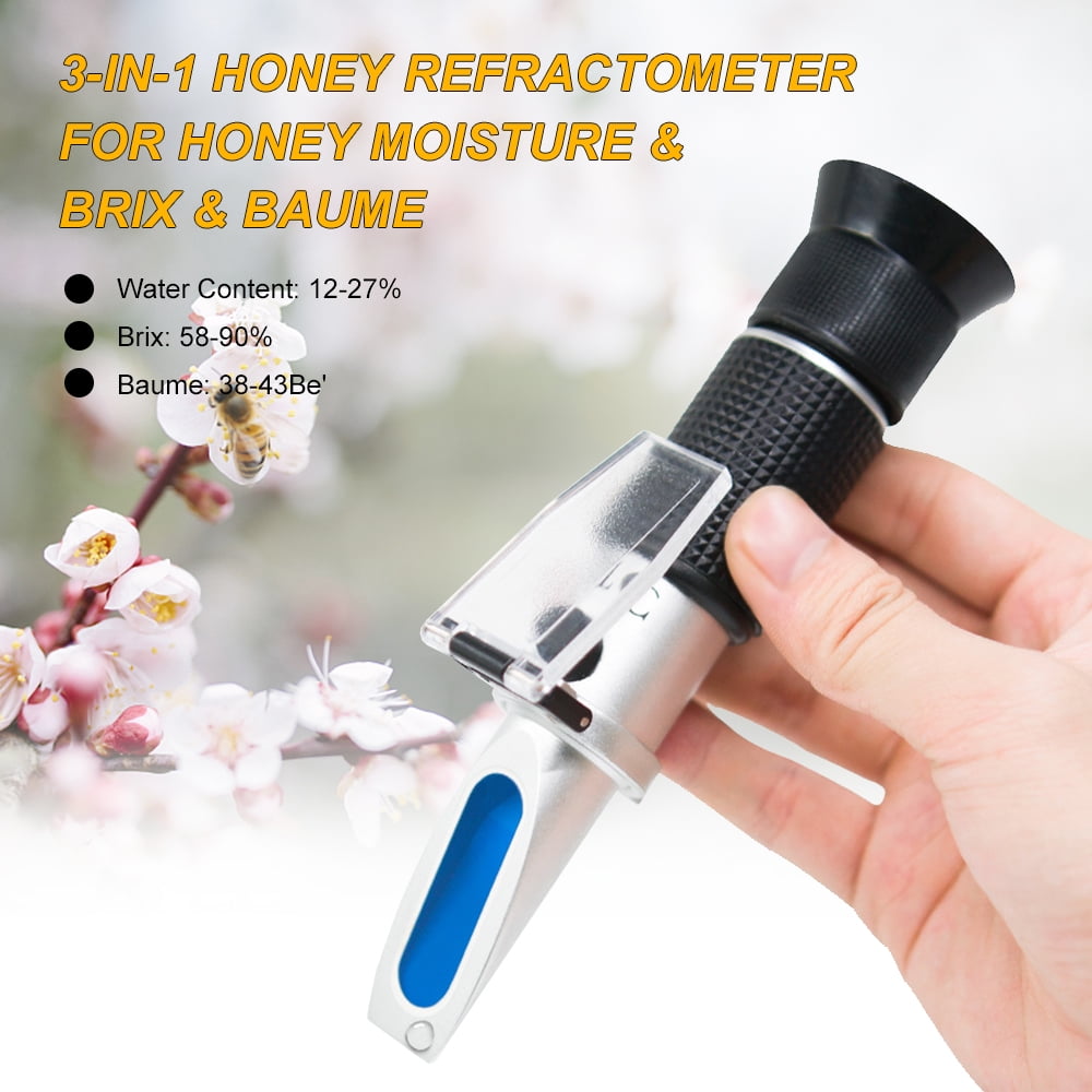 KKmoon 3in1 Handheld Honey Refractometers for Honey Moisture