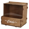 thumbnail image 1 of Caja de Madera para Tarjetas de Boda, Rústica, Elegante, Decorativa, para Guardar Tarjetas de Regalo, Color Marrón, para Graduación Y Compromiso., 1 of 9