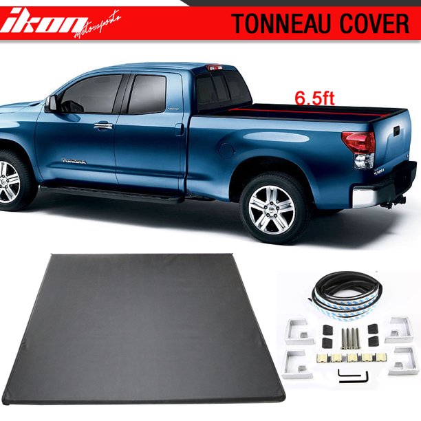 Fits 07 17 Toyota Tundra 6 5 Feet Short Bed Lock Soft Tri Fold Tonneau Cover Walmart Com Walmart Com