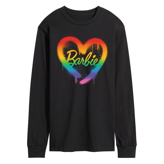 Barbie - Barbie Rainbow Heart - Men's Long Sleeve Graphic T-Shirt