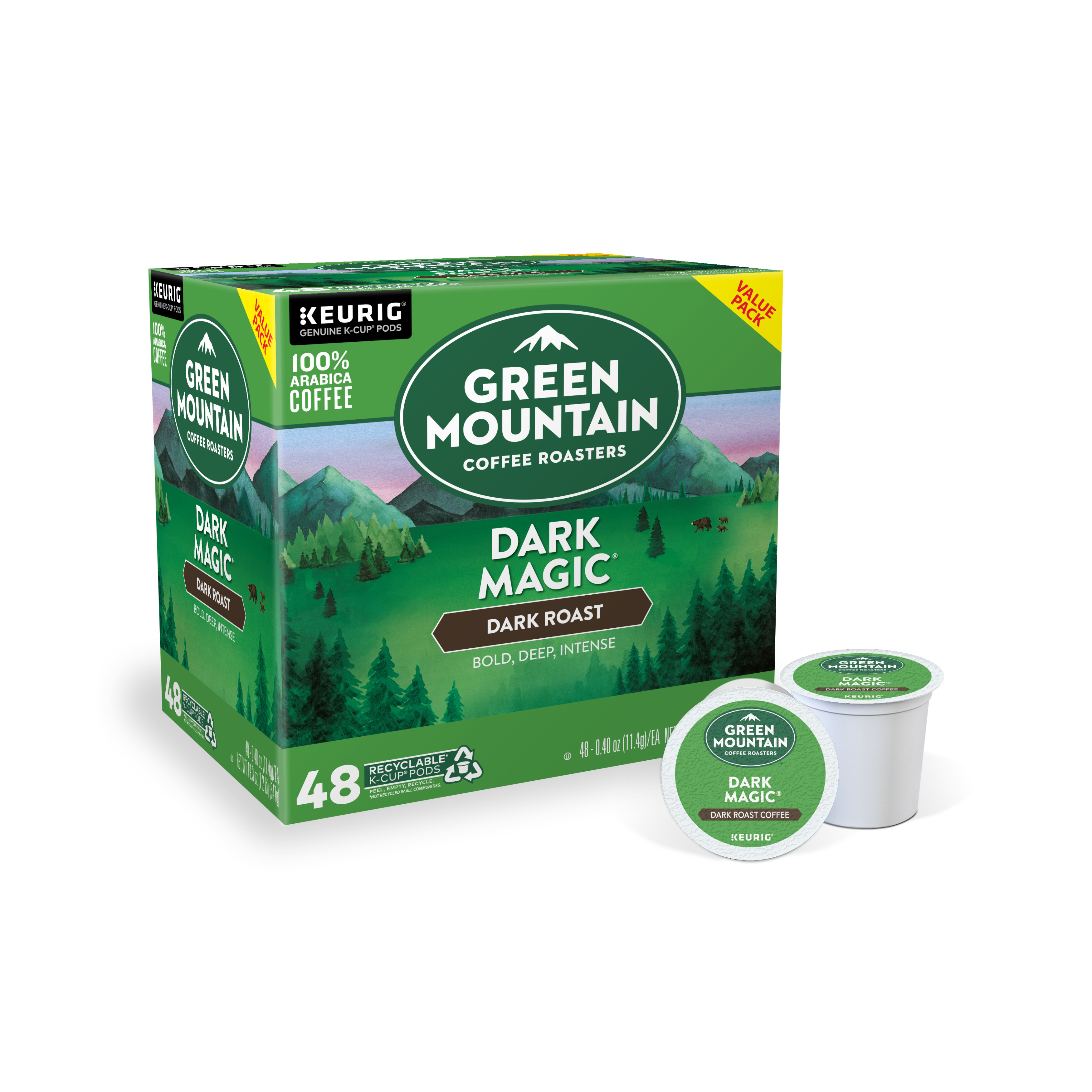 Green Mountain Coffee Roasters Dark Magic Keurig Single-Serve K-Cup ...