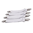 thumbnail image 2 of Bed Sheet Fasteners,4pcs Adjustable Elastic Sheet Straps Heavy Duty Bed Sheet Grippers Suspenders for Mattresses Fitted Sheets, 2 of 5