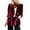 Red, variant on Baberdicy Womens Blazer Women's Golden Velvet Solid Colour Fashion Casual Top Jacket Womens Blazer Green