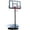Black, variant on Portable Basketball Hoop Outdoor for Kids and Adults, Segmart 44 inch Basketball Hoop for Backyard, 4.9Ft-10FT Height Adjustable Basketball Goal System with Shatterproof Backboard, Larger Base