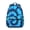 Blue and Black, variant on Red and Blue Tie Dye Pattern Backpack for School, Cute School Bag with Adjustable Shoulder Straps and Padded Back, 15.3"x11"x7.1"