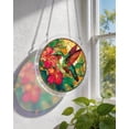 thumbnail image 4 of Clearance！Acrylic Suncatcher Jigsaw Puzzle-Emerald Flame Hummingbird, Window Suncatcher Acrylic Puzzle, DIY Suncatcher Kits for Adults, Home Decor Gift for Women, Mom, Friends (7.4 in), 4 of 7