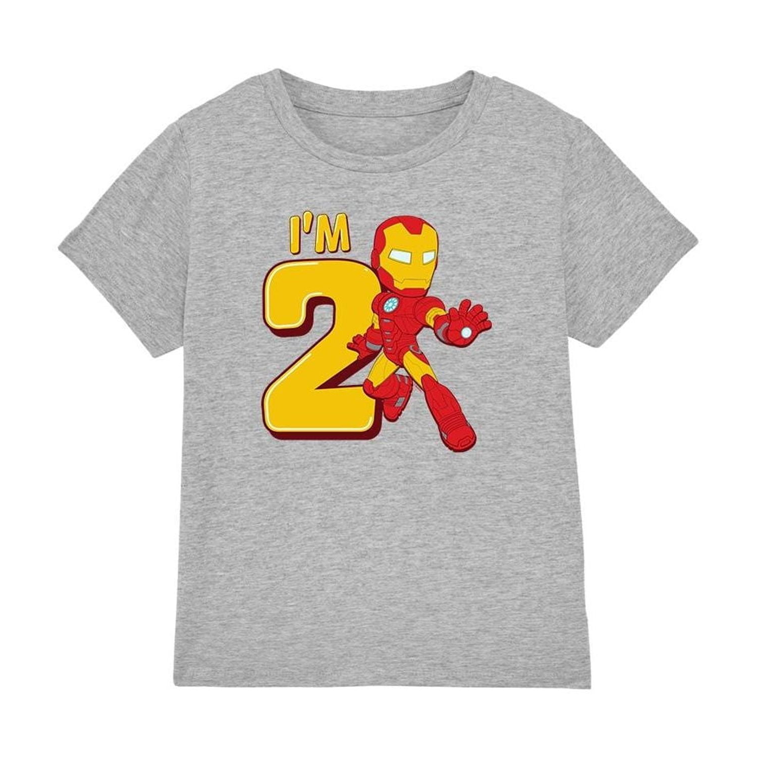 Iron Man Boys/Girls Cute 2nd Birthday T-Shirt