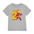 thumbnail image 1 of Iron Man T-Shirt Mignon pour Garçons/filles 2e Anniversaire, 1 of 3