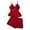 Red, variant on Women's St Patrick's Day Pajamas, 2 Piece Pajama Set - Deep V-Neck Sleeveless Lace Vest & Short Pant, Skin-Friendly Breathable Loungewear,Size:XL