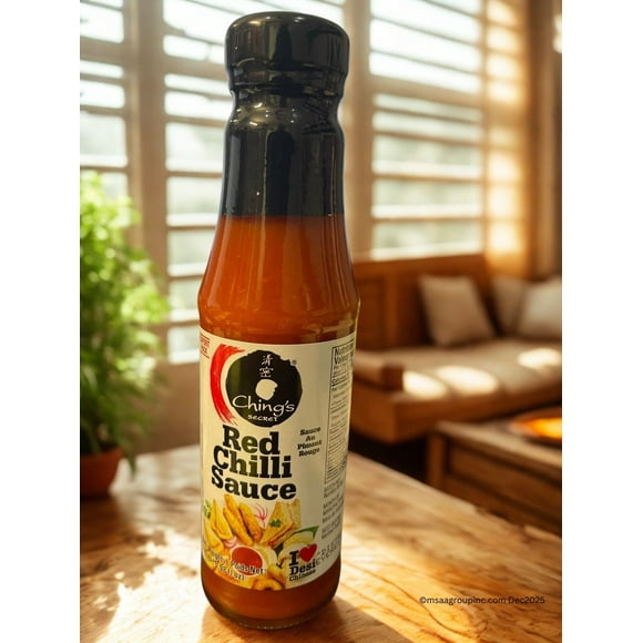 CHING'S RED CHILLI SAUCE | Indo-Chinese Style Hot Sauce 170ML-MSAA GROUP INC
