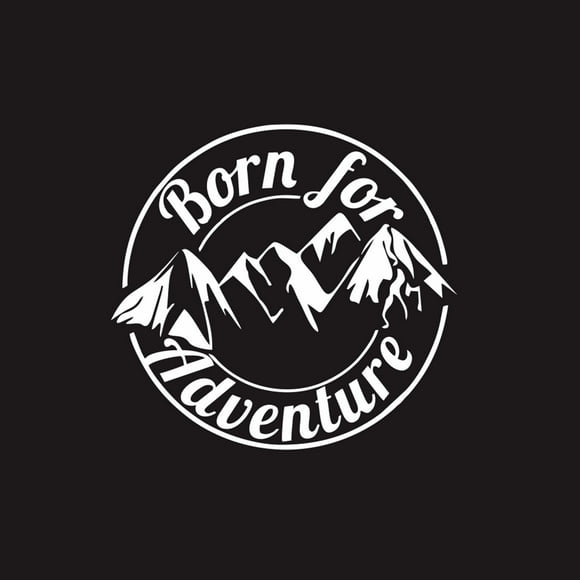 Mountain Decal, Car Vinyl Sticker Reflective Mountain Stickers Bumper Door Window Trunk Decor