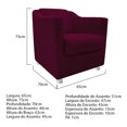 thumbnail image 4 of Set de puff y sillón Tilla B - Vino WEIK Tilla, 4 of 5