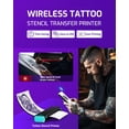 thumbnail image 3 of Phomemo M08F Wireless Tattoo Transfer Printer, Thermal Tattoo Machine with 10pcs Free Transfer Paper for Tattoo Artists & Beginners, Compatible with Smartphone & PC, Black & Green, 3 of 13