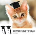 thumbnail image 3 of 2Pcs Graduation Pet Costume Set with Pet Graduation and Graduation Hat, 3 of 9