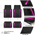 thumbnail image 5 of CAR GRAND Heavy Rubber Car Floor Mats, Deep Waterproof Car Mats All Weather, Universal Trim-to Fit Automotive Floor Mats for Car SUV Truck Van, Durable Floor Liners waterproof anti-slip black pink, 5 of 8