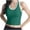 Green, variant on Hfnxid Tank Tops for Women Ribbed Knit Sleeveless Workout Shirt Fashion Slim Fit Athletic Camisole Casual Basics Tanks Top Pink S