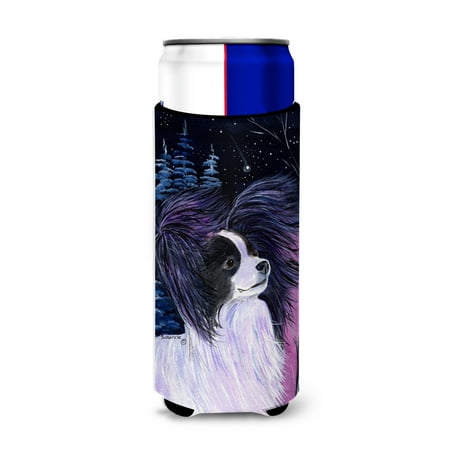 

Caroline s Treasures SS8377MUK Starry Night Papillon Ultra Hugger for slim cans Slim Can multicolor