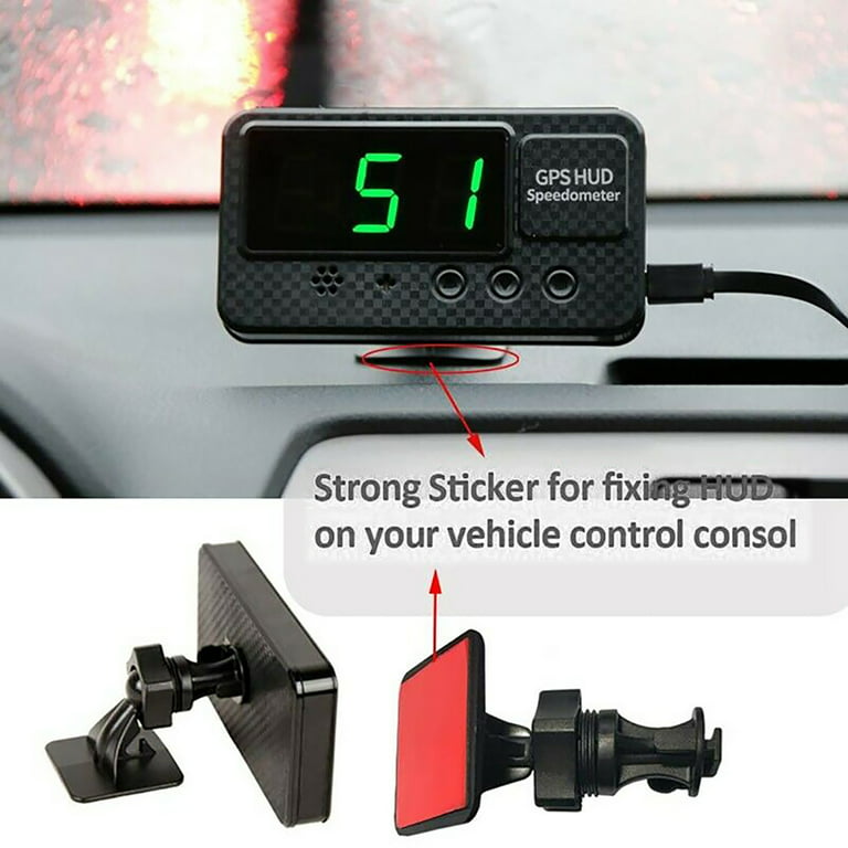 Walbest Universal GPS Head Up Display Speedometer Odometer, Car