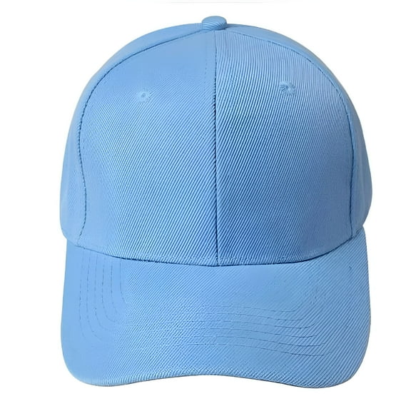 TELOLY Women'S Baseball Caps,Baseball Cap Blank Hat Solid Color Adjustable Hat Sky Blue,Women'S Accessories Baseball Caps