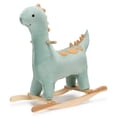 thumbnail image 1 of JOON Bronty Ride-On Dinosaur Rocking Horse with Sound Effects, Green-Brown, 1 of 1