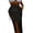 Black, variant on Women Knitted Cover-Up Sarong Solid Color Hollow-Out Side Tie-Up High Slit Mini Beach Long Skirts Summer Swimsuit Cover Up