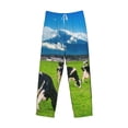 thumbnail image 5 of Balery Grazing Cows Mountain View print Men's Pajama Pants,Ultra Lightweight Pjs,Lounge Pant-Large, 5 of 9