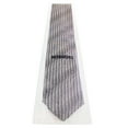 thumbnail image 2 of Missoni Feathered Stripe Grey Woven 100% Silk Tie, 2 of 4