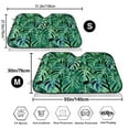 thumbnail image 7 of Lsque Monstera Leaves Car Windshield Sun Shade | Accordion Folding Style Auto Shade for Car Truck SUV Van | Blocks UV Rays Sun Visor Protector | Medium, 7 of 7