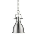 thumbnail image 1 of Duncan Small Pendant with Chain in Pewter with a Pewter Shade, 1 of 4