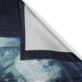 thumbnail image 3 of Ambesonne Space Cat Kitchen Curtains, Glass Rocket Galaxy, 55"x39", Dark Blue and White, 3 of 3