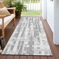 thumbnail image 6 of Addison Rugs Chantille Indoor/Outdoor Transitional Stripes Gray Machine Washable Runner Rug, 2'3" x 7'6", 6 of 7