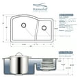 thumbnail image 4 of Transolid Aversa SilQ Granite 32-in. Undermount Kitchen Sink within White, 4 of 8