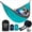Lt Blue & Grey, variant on Vigel Camping Hammock, Durable, Hold up to 400lb, Lt Blue & Yellow, Outdoor Hammock, Made of Nylon