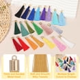 thumbnail image 3 of Uxcell 100 Pcs Flecos para Marcadores con Tapa Dorada 2.4" Flecos para DIY Amarillo Oscuro, 3 of 6