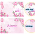 thumbnail image 2 of Tarjeta jumbo para baby shower Idealmuzik, rosa floral para niña, 2 of 7