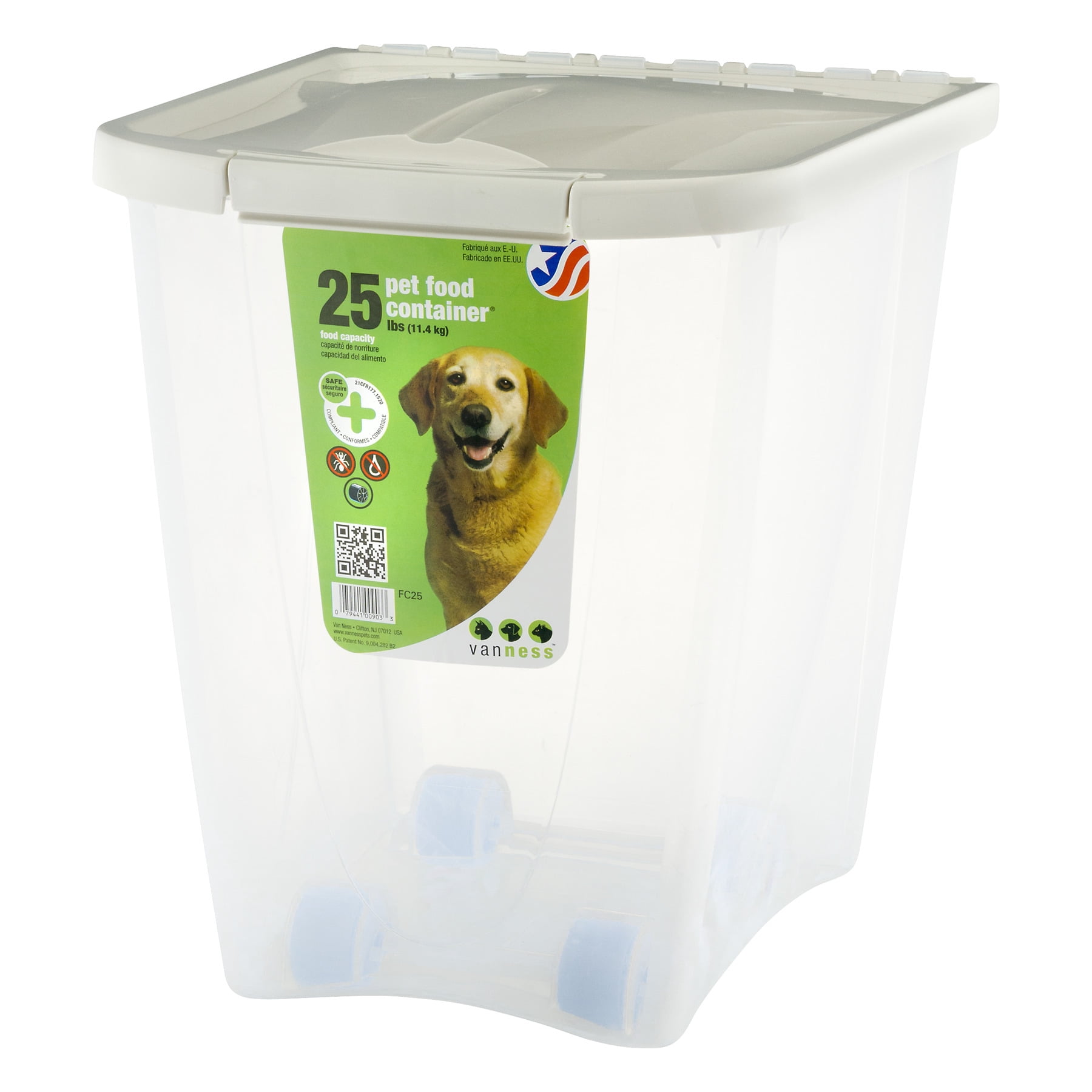 Van Ness Pet Food Storage Container 25 Lb Com