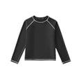 thumbnail image 2 of hengsof Boys' Long Sleeve Round Neck Sun Protection Clothing Summer Quick Dry Anti Uv Shirt Children's Fashion Solid Color Casual Tops, 2 of 7