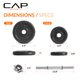 thumbnail image 3 of Set de Mancuernas Ajustables CAP Barbell 18 kg con Estuche 40 Libras, 3 of 9
