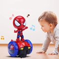 thumbnail image 3 of TNOIE Juguetes de robot de Spider-Man Dancing Robot Juguete interactivo con luces intermitentes coloridas y música Juguete, 3 of 5