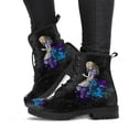 thumbnail image 2 of Zapatillas altas con estampado de flor y calavera para Mujer, botines de Mujer a la moda para otoño e invierno, Botas para adultos de talla grande 43 góticas 2024, 2 of 5
