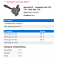 thumbnail image 2 of Wiper Switch - Compatible with 1994 - 2001 Dodge Ram 1500 1995 1996 1997 1998 1999 2000, 2 of 2