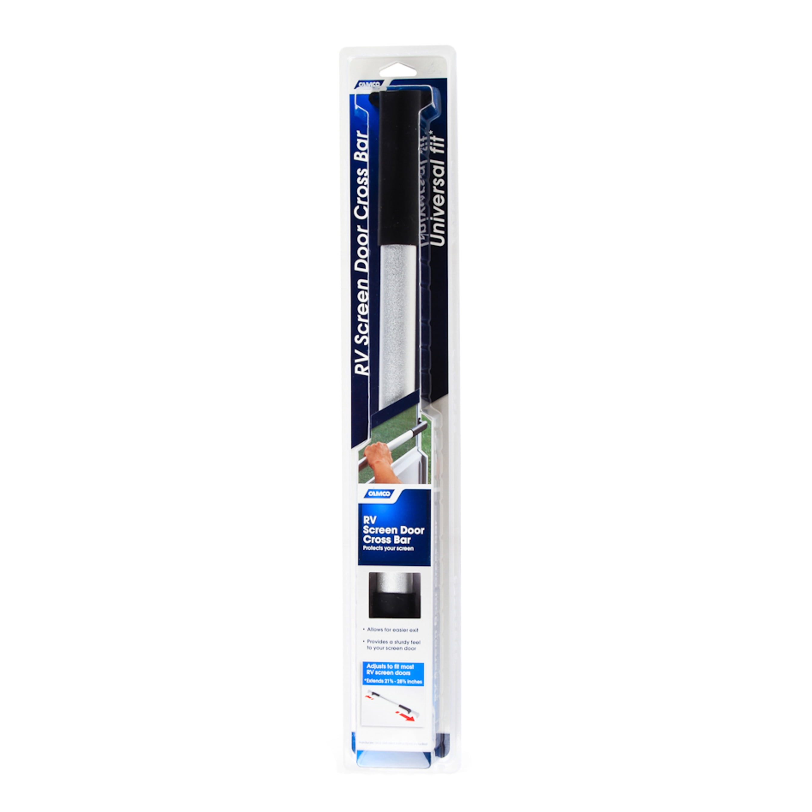Camco RV Screen Door Cross Bar | Features a Sturdy Construction and Adjusts from 21-5/8-inches to 28-5/8-inches (42185)